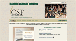 Desktop Screenshot of csfinfo.org